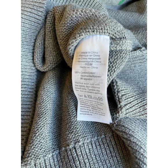 Crewcuts Gray Dinosaur Knit Sweater Kids Boys Size M - Picture 4 of 4